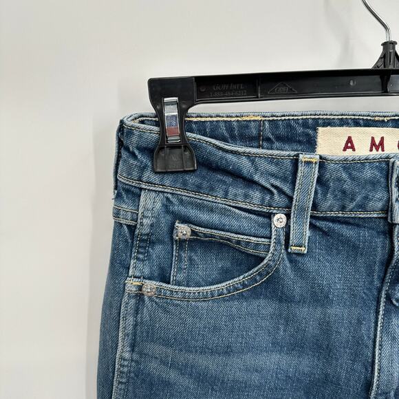 AMO NWT Bella Slight Boot Crop Denim Jean in Crush // 00 - Picture 7 of 15